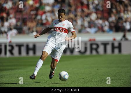 Khalid Boulahrouz Aktion Fußball Bundesliga VFB Stoccarda - Bayer 04 Leverkusen 0:1 AM 20.8.2011 Foto Stock