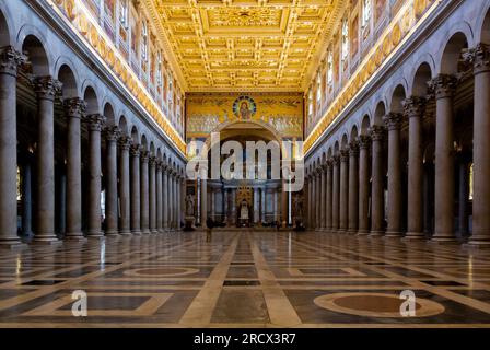 Roma, Lazio, Italia, Basilica di San Paolo fuori le Mura, Basilica Papale di San Paolo fuori le Mura Foto Stock