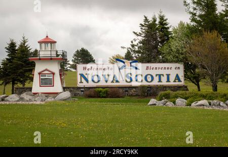 Centro informazioni per i visitatori della nuova Scozia a Fort Lawrence, nuova Scozia, Canada Foto Stock