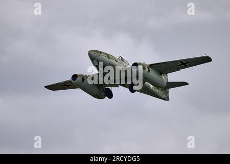 Un Messerschmitt me 262 è esposto al RIAT 2023 della RAF Fairford Foto Stock