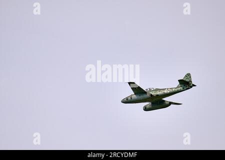 Un Messerschmitt me 262 è esposto al RIAT 2023 della RAF Fairford Foto Stock