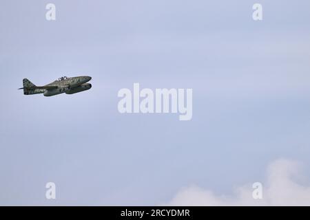 Un Messerschmitt me 262 è esposto al RIAT 2023 della RAF Fairford Foto Stock