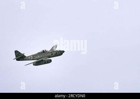 Un Messerschmitt me 262 è esposto al RIAT 2023 della RAF Fairford Foto Stock