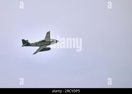 Un Messerschmitt me 262 è esposto al RIAT 2023 della RAF Fairford Foto Stock