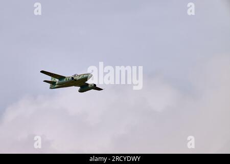 Un Messerschmitt me 262 è esposto al RIAT 2023 della RAF Fairford Foto Stock