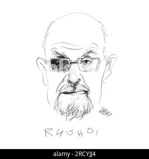 Ritratto di Rushdie 21esimo Foto Stock