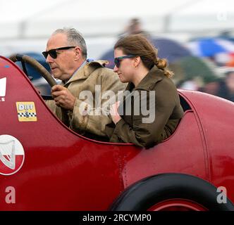 1911 Fiat S76, "la Bestia di Torino" guidata dal proprietario, Duncan Pittaway al Festival della velocità, Goodwood, 14 luglio 2023, (foto: Michael Cole) Foto Stock