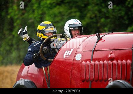 La Fiat S76 1911, "la Bestia di Torino" di Duncan Pittaway al Festival della velocità, Goodwood, 14 luglio 2023, (foto: Michael Cole) Foto Stock