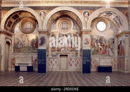 Coro di monache, Museo di Santa Giulia, Brescia, Lombardia, Italia Foto Stock