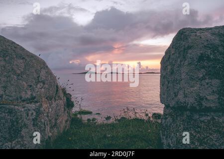 Cieli notturni sulle isole Scilly Foto Stock