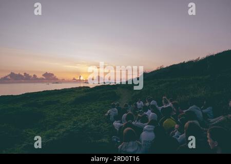 Cieli notturni sulle isole Scilly Foto Stock