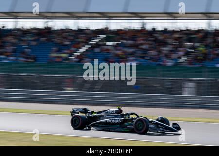 Silverstone, UK - venerdì 7 luglio 2023 - FORMULA 1 ARAMCO BRITISH GRAND PRIX 2023 - Lewis Hamilton (UK) - Mercedes AMG F1 Foto Stock