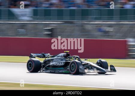Silverstone, UK - venerdì 7 luglio 2023 - FORMULA 1 ARAMCO BRITISH GRAND PRIX 2023 - Lewis Hamilton (UK) - Mercedes AMG F1 Foto Stock