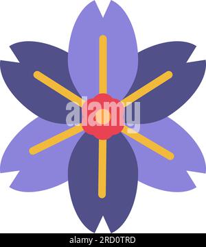 Alpine dimentica me non icona immagine. Illustrazione Vettoriale