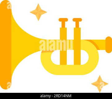 Immagine icona a tromba. Illustrazione Vettoriale