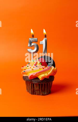 Birthday cake candles number 51 immagini e fotografie stock ad alta  risoluzione - Alamy
