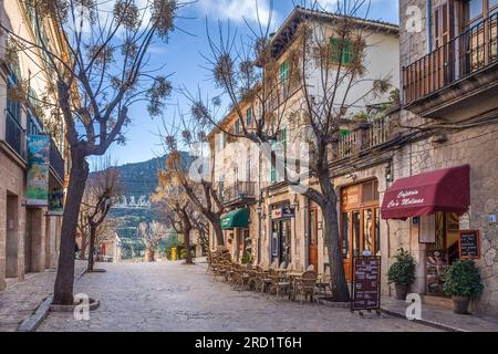 Geografia / viaggi, Spagna, Maiorca, Valldemossa, vicolo della città vecchia di Valldemossa, Maiorca, ULTERIORI-DIRITTI-CLEARANCE-INFO-NOT-AVAILABLE Foto Stock