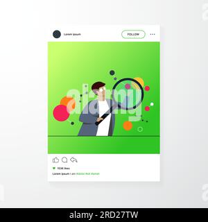 Scienziato che fa ricerca scientifica Illustrazione Vettoriale