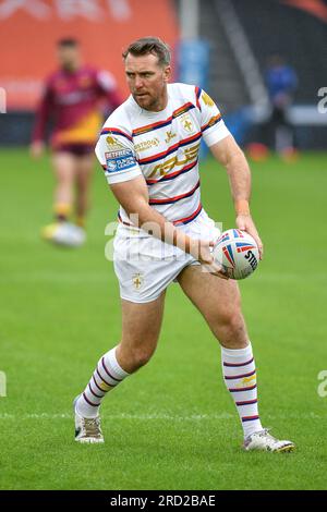 Huddersfield, Inghilterra - 14 luglio 2023 - Wakefield Trinity's Matty Ashurst. Betfred Super League , Huddersfield Giants vs Wakefield Trinity at John Smith's Stadium, Huddersfield, UK Foto Stock