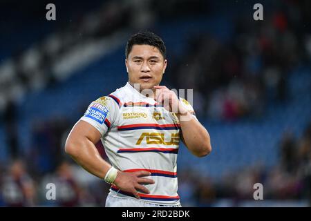 Huddersfield, Inghilterra - 14 luglio 2023 - Mason Lino di Wakefield Trinity. Betfred Super League , Huddersfield Giants vs Wakefield Trinity at John Smith's Stadium, Huddersfield, UK Foto Stock