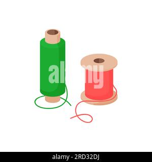 Illustrazione degli steli della filettatura Illustrazione Vettoriale