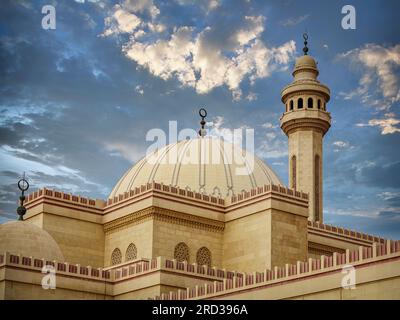 Moschea al Fateh nella città di Manama, Bahrein Foto Stock
