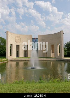 Lawrence, Kansas - 17 luglio 2023: Robert J. Dole Institute of Politics presso l'Università del Kansas Foto Stock