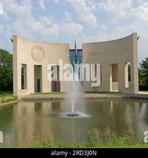 Lawrence, Kansas - 17 luglio 2023: Robert J. Dole Institute of Politics presso l'Università del Kansas Foto Stock