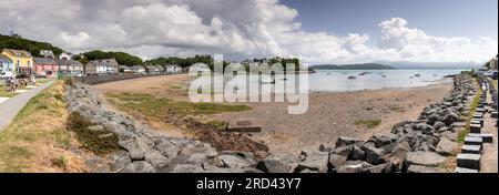 Vista panoramica di Borth-y-Gest, Snowdonia sulla costa del Galles del Nord Foto Stock