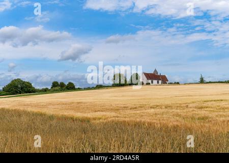 St Hubert’s Church, Idsworth, England, Hampshire, UK Foto Stock