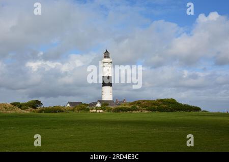 Faro “Langer Christian” a Kampen, Sylt, Isole Frisone, Mare di Wadden, Germania Foto Stock