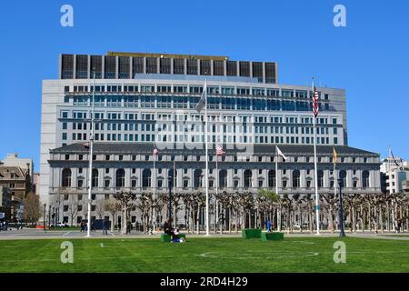 Earl Warren Building, Corte Suprema della California, San Francisco, California, USA, Nord America Foto Stock