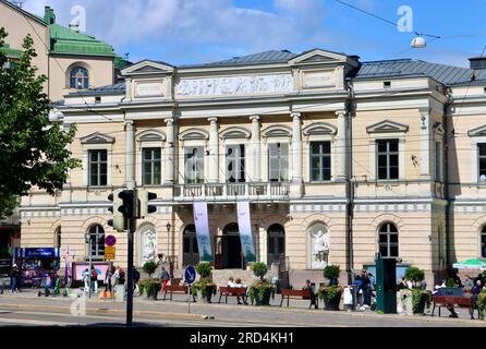 The Old Student House, Vanha Ylioppilastalo, spazio eventi su Mannerheimintie di fronte al grande magazzino Stockmann di Helsinki, Finlandia Foto Stock