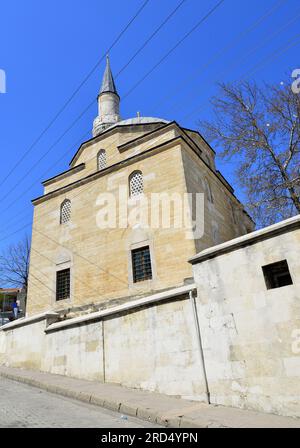 La moschea Hacerzade Ibrahim Bey fu costruita nel 1406 a Malkara, in Turchia. Foto Stock