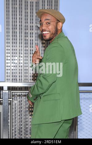 New York, USA. 18 luglio 2023. Il cantautore e rapper Anderson .Paak visita l'Empire State Building, New York, NY, 18 luglio 2023. (Foto di Anthony Behar/Sipa USA) credito: SIPA USA/Alamy Live News Foto Stock