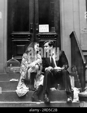 Anne Ditchburn, Hector Jaime Mercado, sul set del film, "Slow Dancing in the Big City", United Artists, 1978 Foto Stock