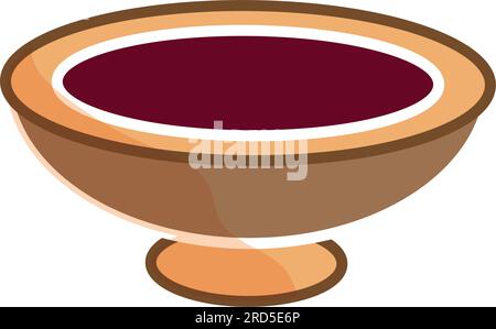 Icona Vector dell'olio balsamico colorato isolato Illustrazione Vettoriale