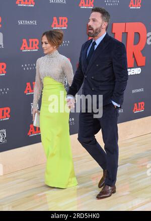 27 marzo 2023, Los Angeles, California, USA: Jennifer Lopez e Ben Affleck arrivano per â€˜AIRâ™ Hollywood Premiere a Westwood, CALIFORNIA. (Immagine di credito: © Lisa o'Connor/ZUMA Press Wire) SOLO USO EDITORIALE! Non per USO commerciale! Foto Stock