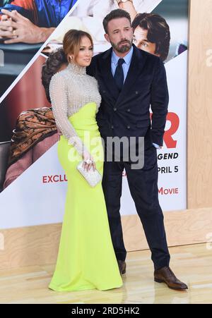 27 marzo 2023, Los Angeles, California, USA: Jennifer Lopez e Ben Affleck arrivano per â€˜AIRâ™ Hollywood Premiere a Westwood, CALIFORNIA. (Immagine di credito: © Lisa o'Connor/ZUMA Press Wire) SOLO USO EDITORIALE! Non per USO commerciale! Foto Stock