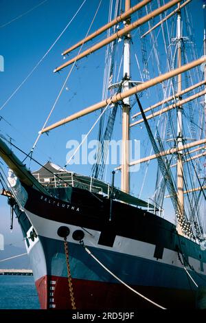 La nave a vela Balclutha, il molo di Hyde Street, Fisherman's Wharf, San Francisco, California, USA Foto Stock