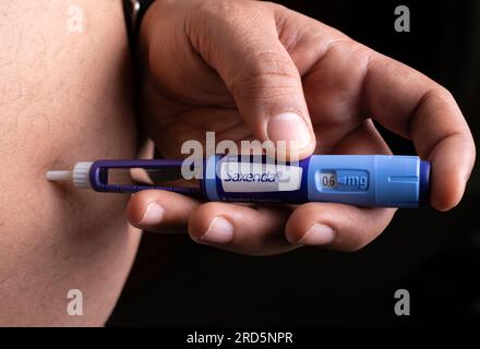 Foto di Saxenda Weight Loss Pen Foto Stock