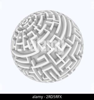 labirinto sferico Foto Stock