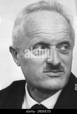 Eichmann, Adolf, 19.3.1906 - 1,6.1962, funzionario austriaco delle SS, processo in Israele, 11.4. - 15.12.1961, presidente del giudice Y. Suessmann, SOLO PER USO EDITORIALE Foto Stock