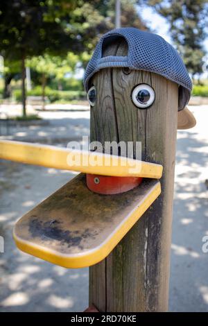 La spazzatura può annegare nel parco Foto Stock