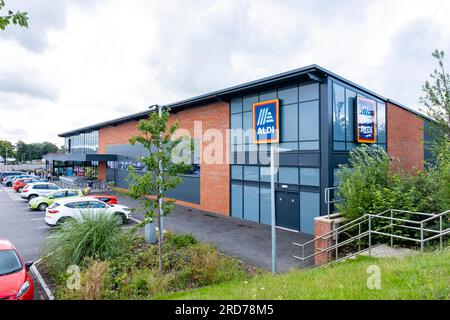 Supermercato Aldi in winsford cheshire REGNO UNITO Foto Stock