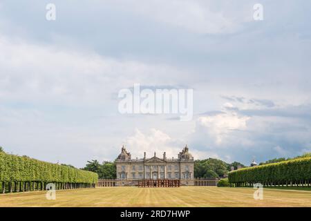 Houghton Hall di West Norfolk, costruita per Robert Walpole nel 1722-1735. Foto Stock