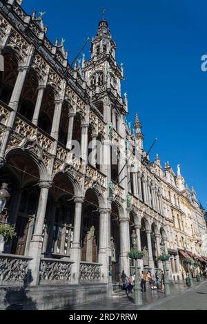 Il Museo della città di Bruxelles si trova nella Maison du ROI (casa del re) o Broodhuis (casa del pane). Alla He Grand Place, Bruxelles, Belgio Foto Stock