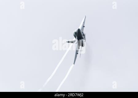 Italian Air Force Alenia Aermacchi T-346A Master jet al Royal International Air Tattoo, RIAT, Airshow, RAF Fairford, Gloucestershire, REGNO UNITO Foto Stock