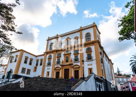 Palacio dos Capitaes Generais o Palazzo dei capitani generali nella città vecchia di Angra do Heroismo, isola di Terceira, Azzorre Foto Stock