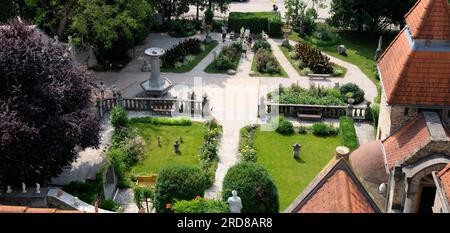 Il castello di Bory è un edificio unico in Ungheria, costruito da Jenő Bory, un architetto e scultore, come omaggio a sua moglie Ilona Foto Stock